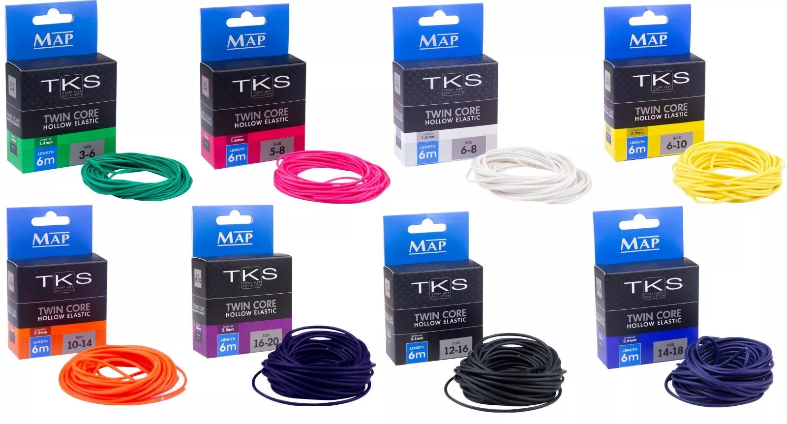 MAP TKS 10-14 Twin Core Hollow Elastic 6m