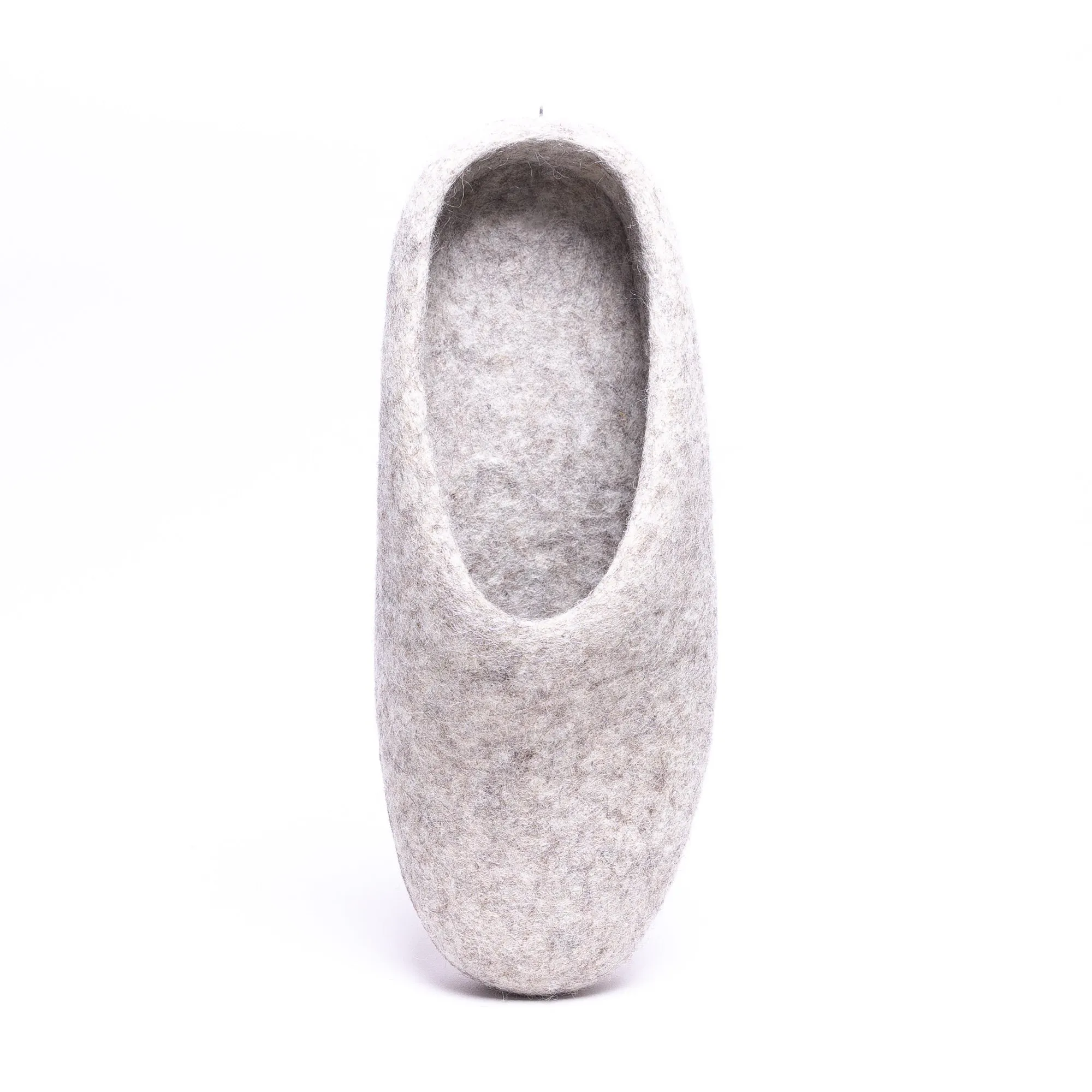 Marbled Tan Wool Felt Slipper for Men & Women