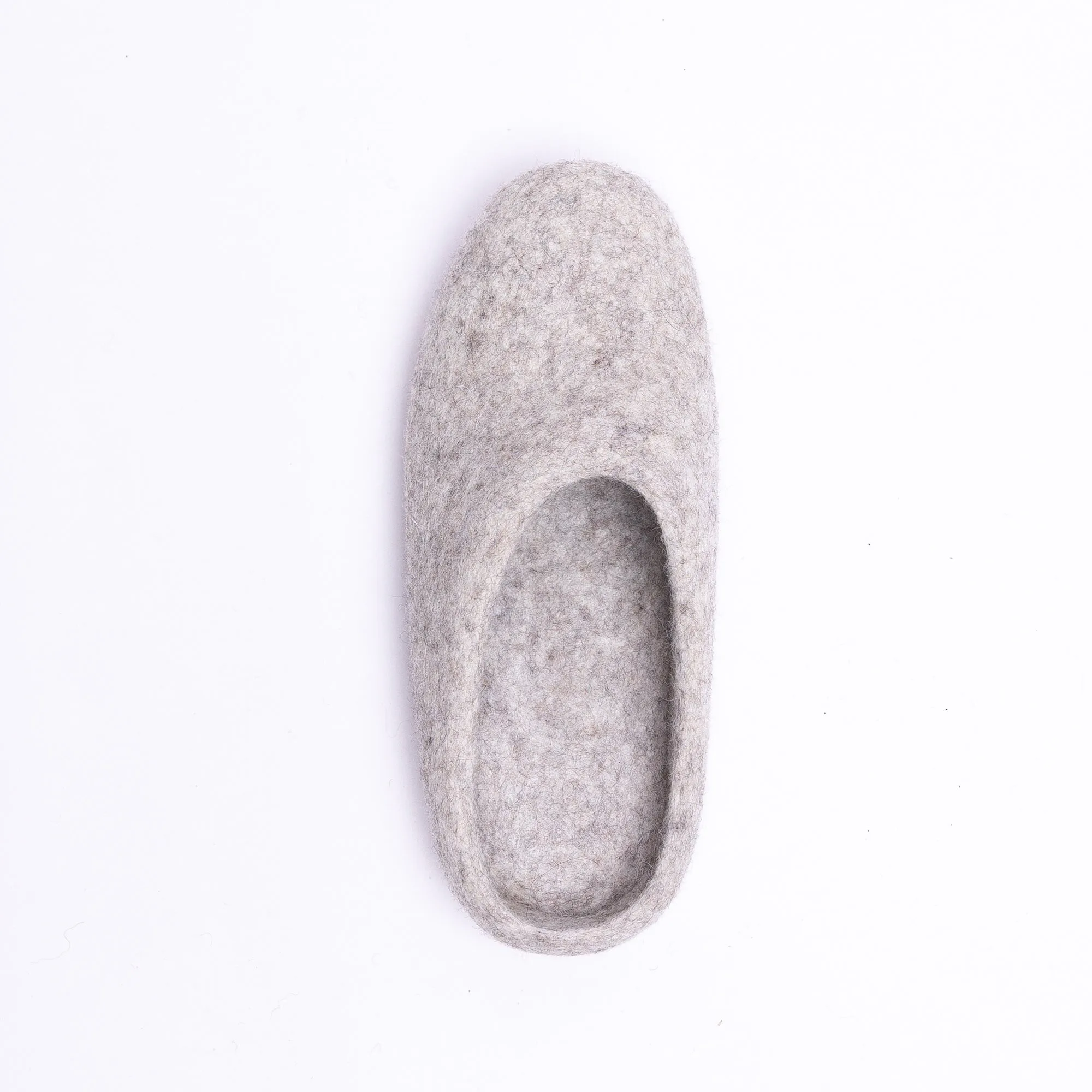 Marbled Tan Wool Felt Slipper for Men & Women