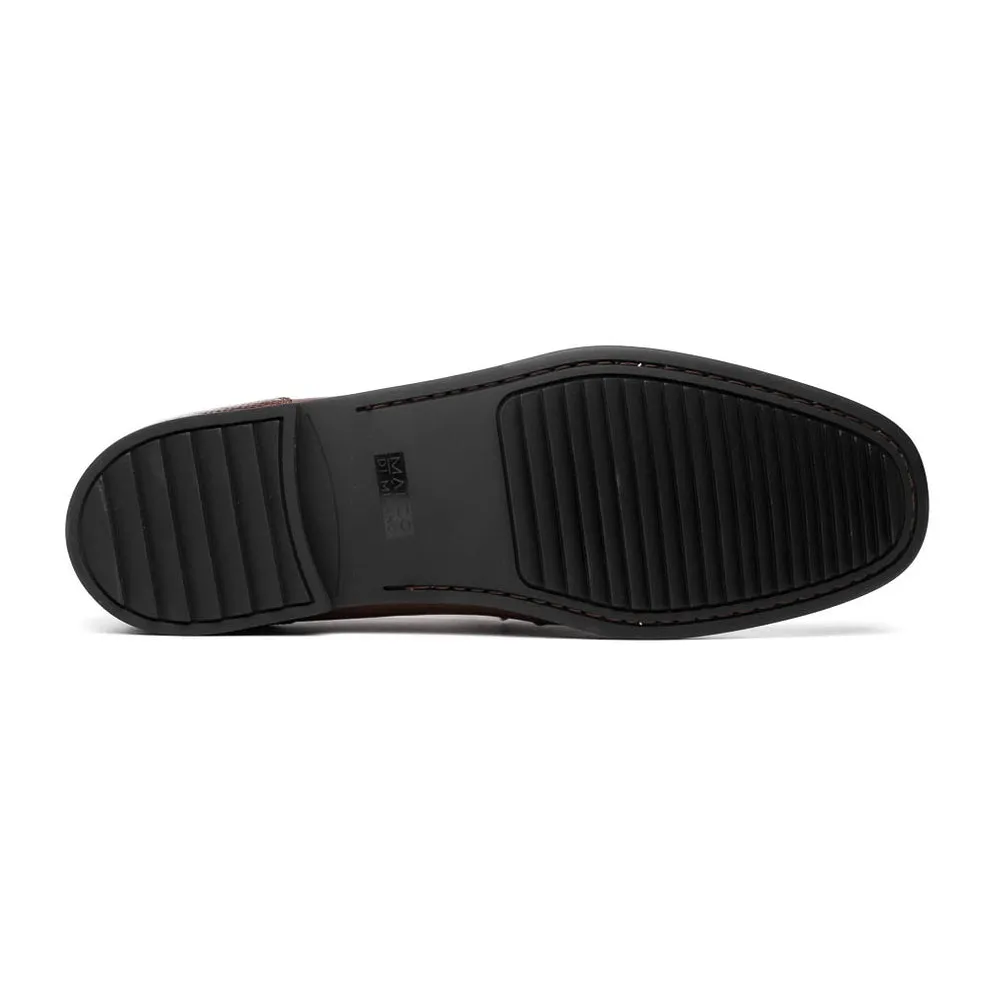 Marco Di Milano Hugo Brown Lizard & Calfskin Bit Loafers