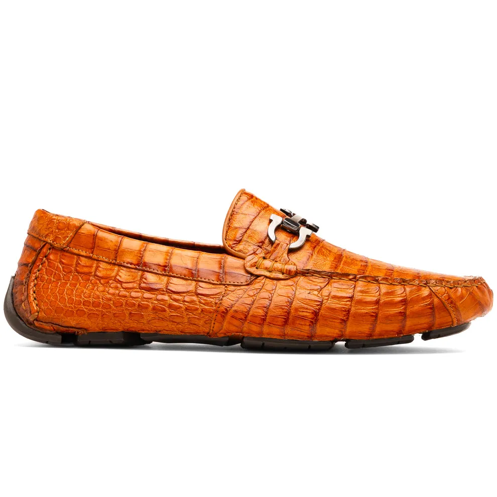 Marco Di Milano Parma Brandy Crocodile Loafers