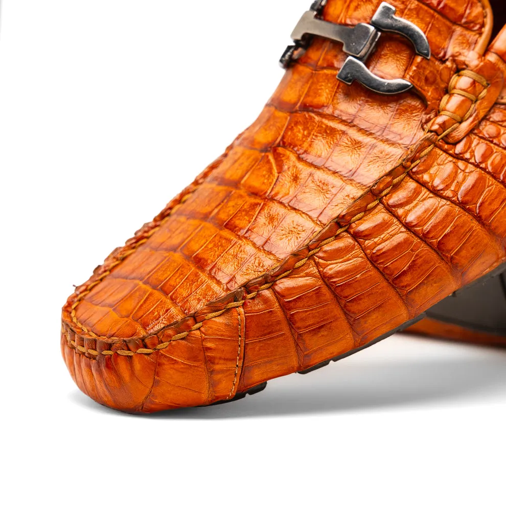 Marco Di Milano Parma Brandy Crocodile Loafers