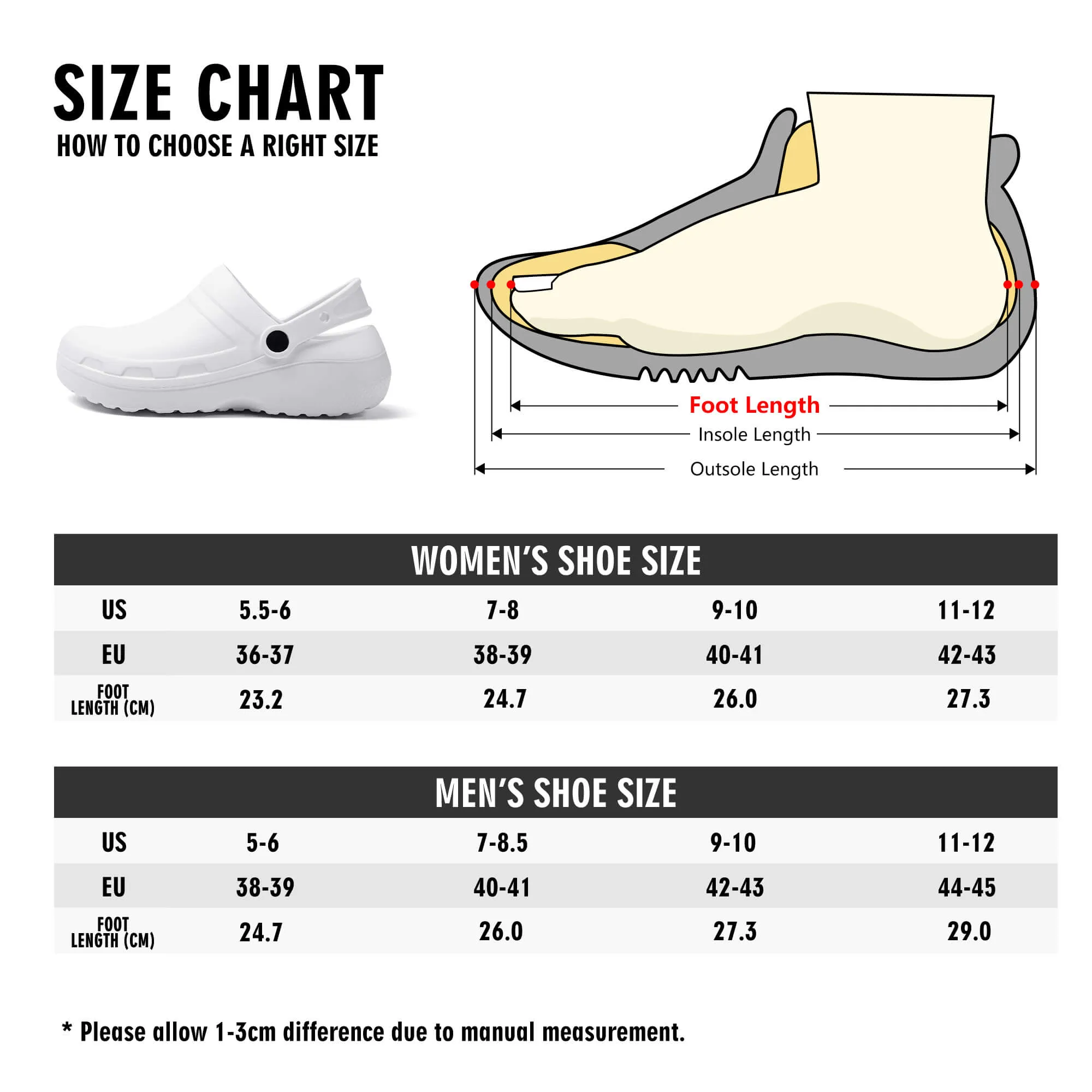 Mens Lightweight Nursing Sandals
