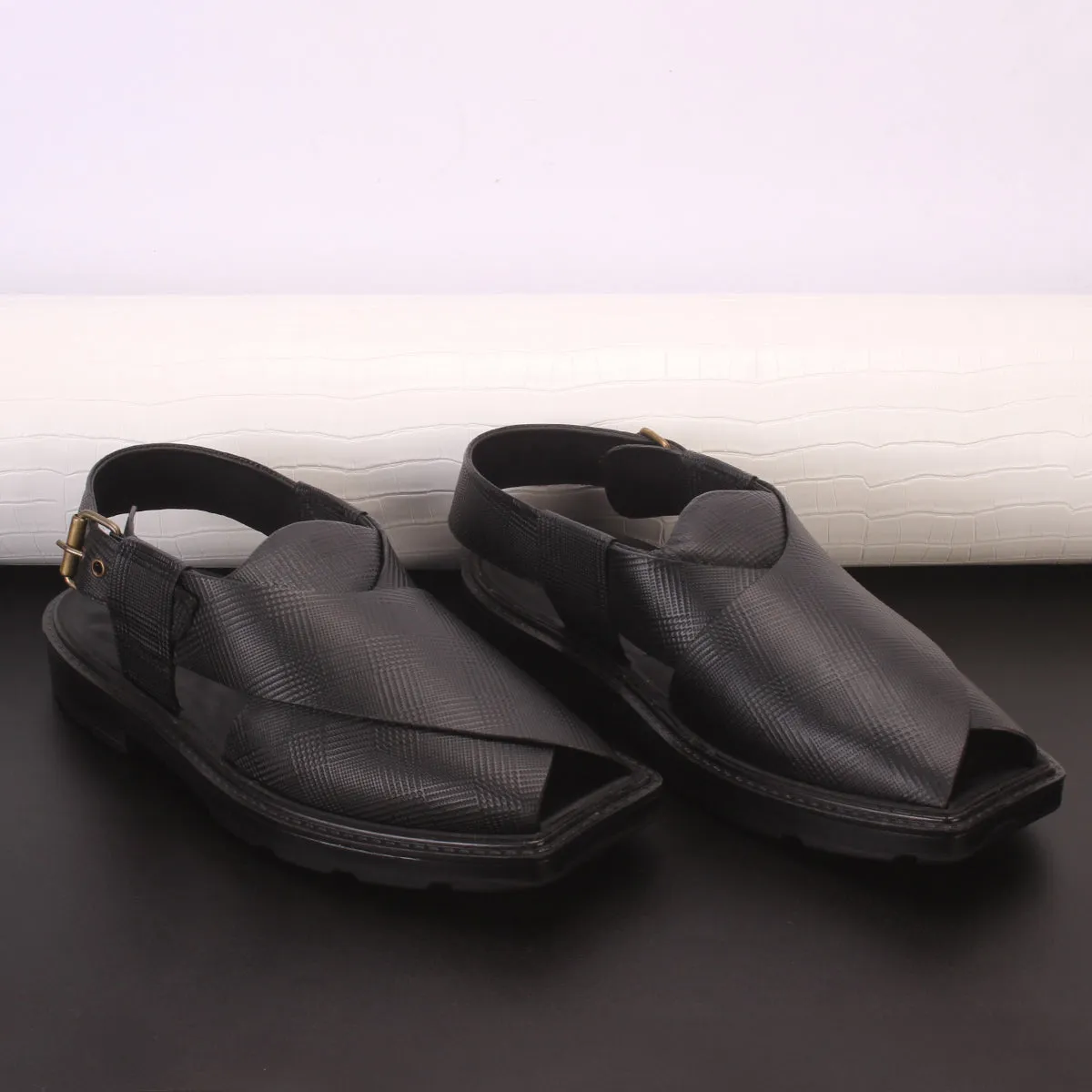 Men's "JINNAH" Leather Peshawari Sandals
