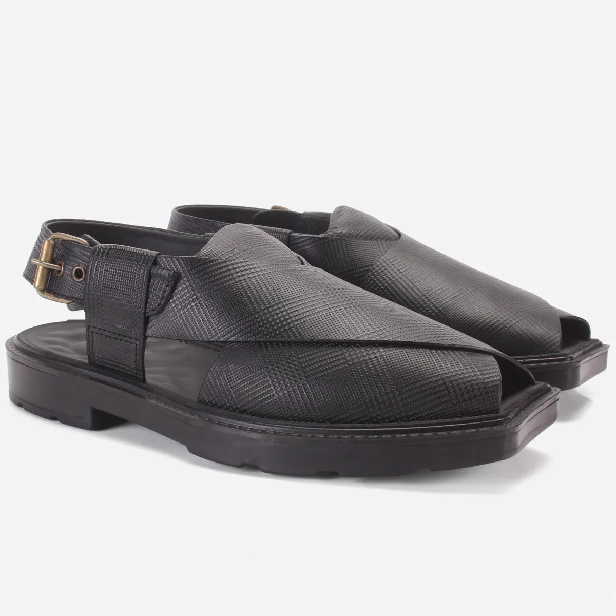 Men's "JINNAH" Leather Peshawari Sandals