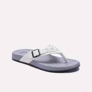 Mens White Flip Flops 0151119