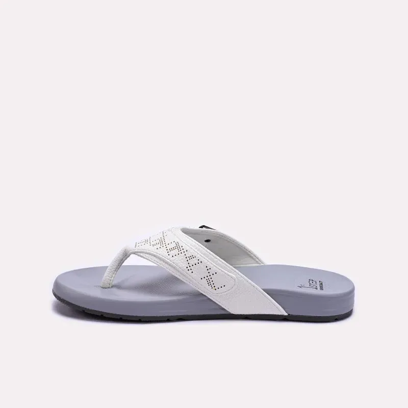 Mens White Flip Flops 0151119