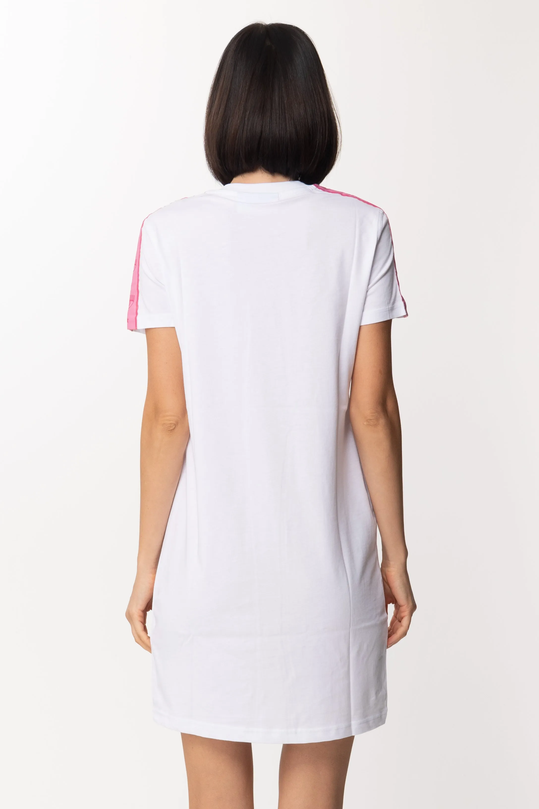Mini Abito T-shirt con Banda Logata