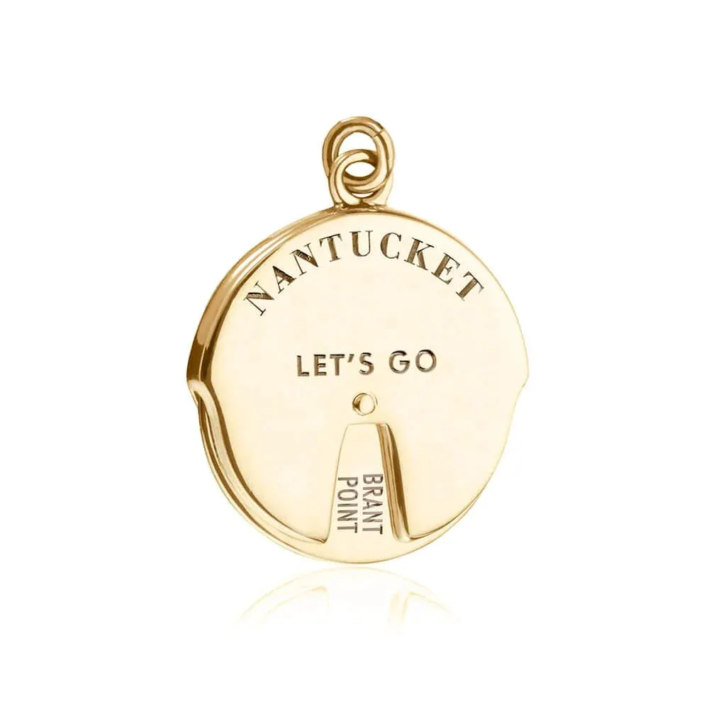 Nantucket Spinner Charm in Gold Vermeil by Jet Set Candy