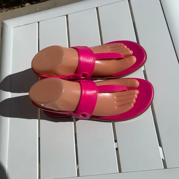 New Cole Hann Grandseries hot pink leather sandals size 6B