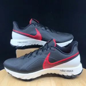 NEW Nike React Infinity Pro Golf Shoes Size 8.5 Black Red White CT6620-002