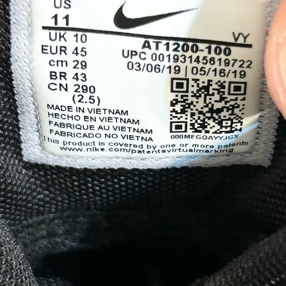 Nike KD Trey 5 7 EP White Black size 11 MEN’S BASKETBALL SHOES