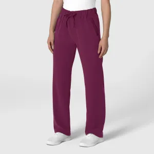 Nova 5232 Stovepipe High-Low Hem Scrub Pants Wine