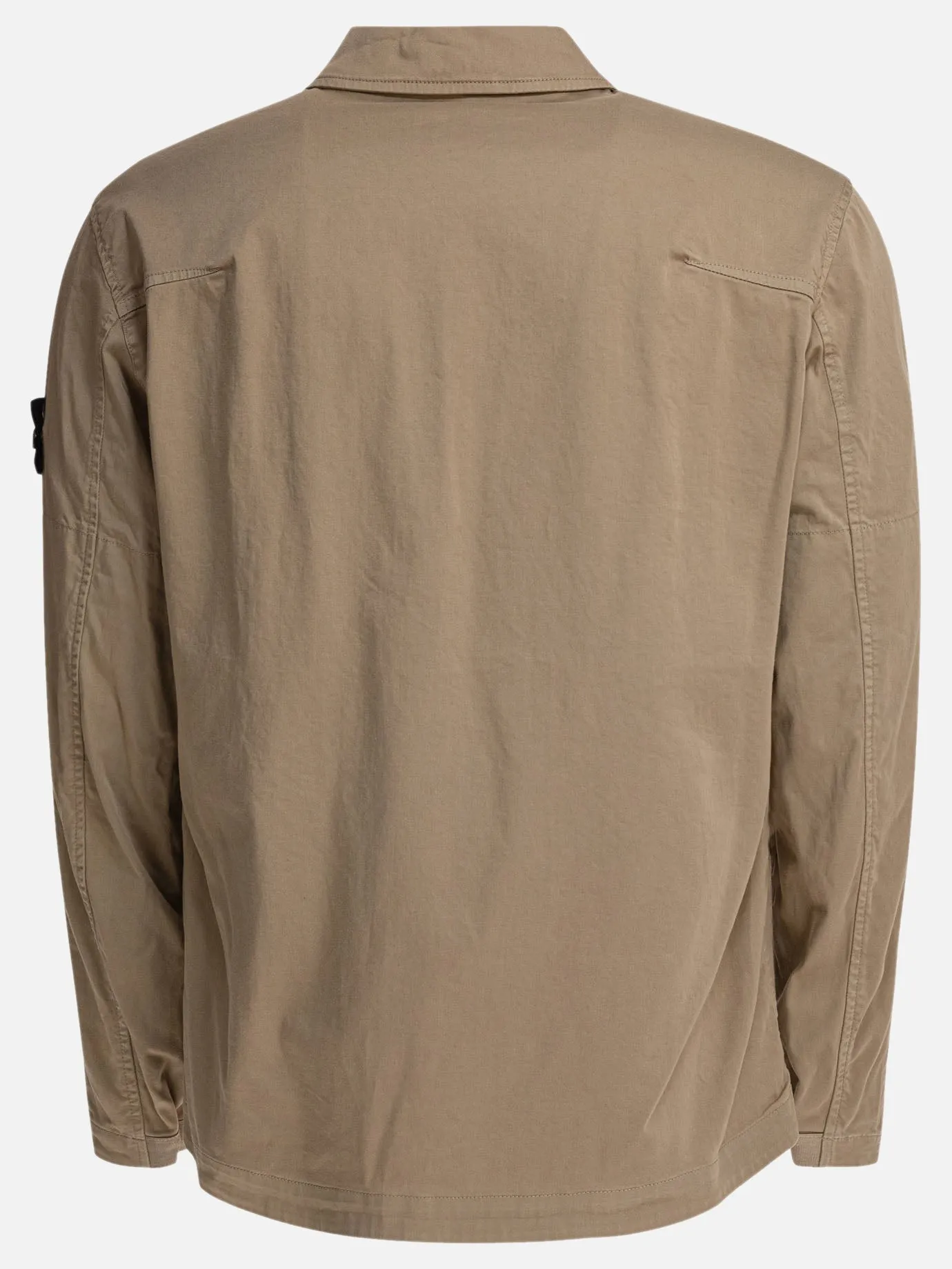 Organic cotton satin overshirt