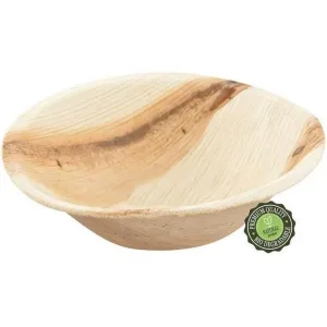 Palm Leaf Round Bowls 3.6" - Pack of 25