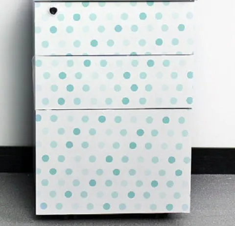 Polka Dot White Contact Paper