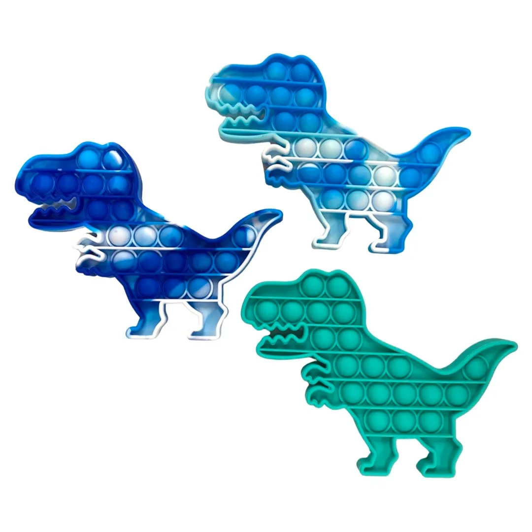 Pop It Dinosaur Fidget Toy - 3 Colors