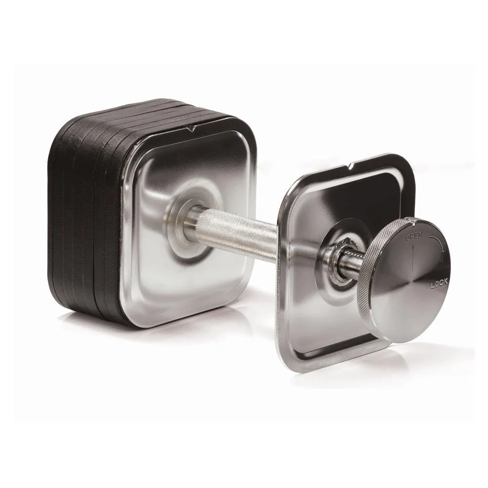 Quick-Lock Adjustable Dumbbell System - 75 lbs Dumbbells   Stand