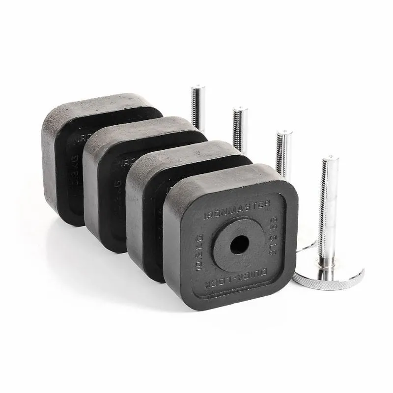 Quick-Lock Adjustable Dumbbell System - 75 lbs Dumbbells   Stand