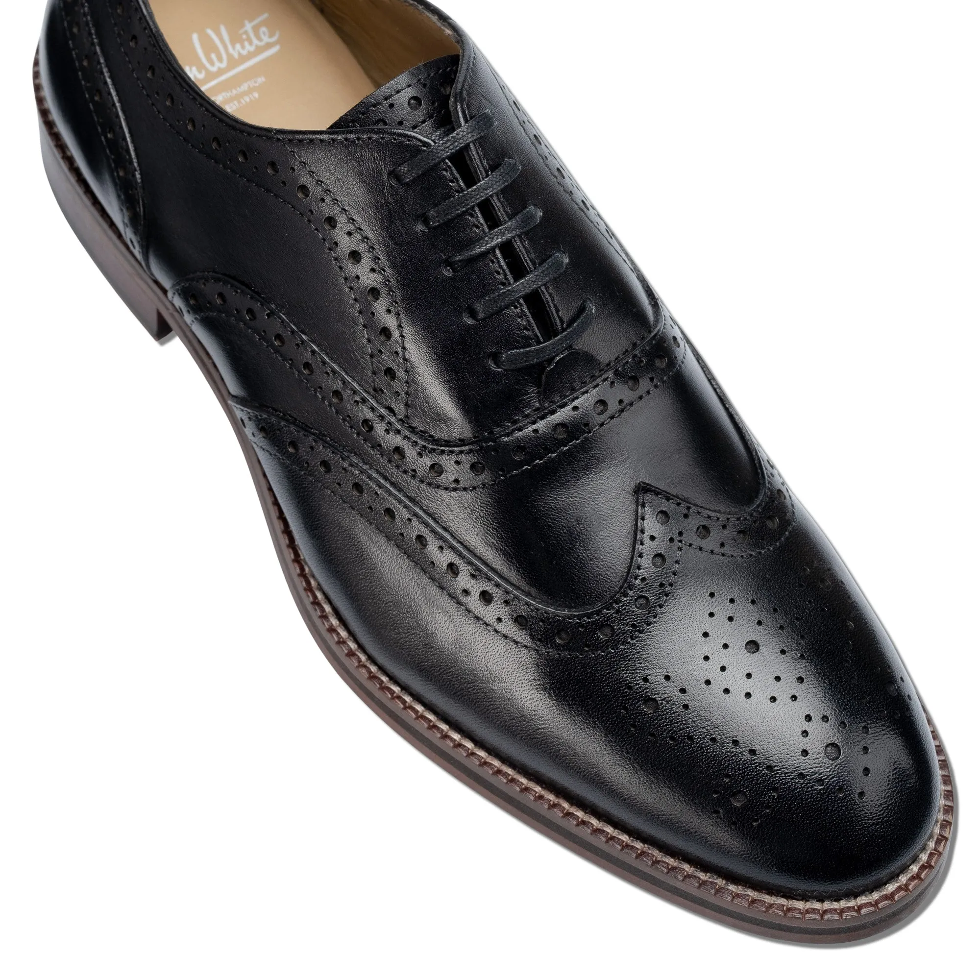 Rutland Black Brogue Shoes
