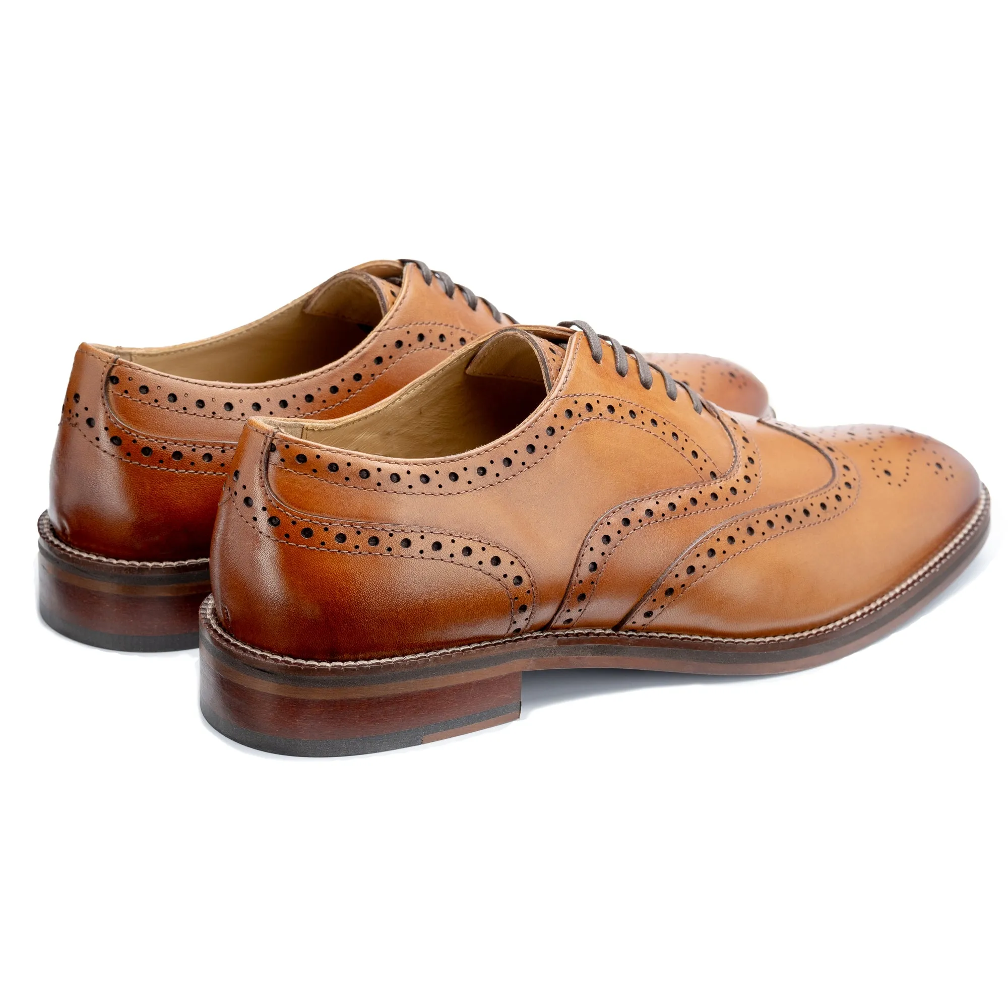 Rutland Tan Brogue Shoes