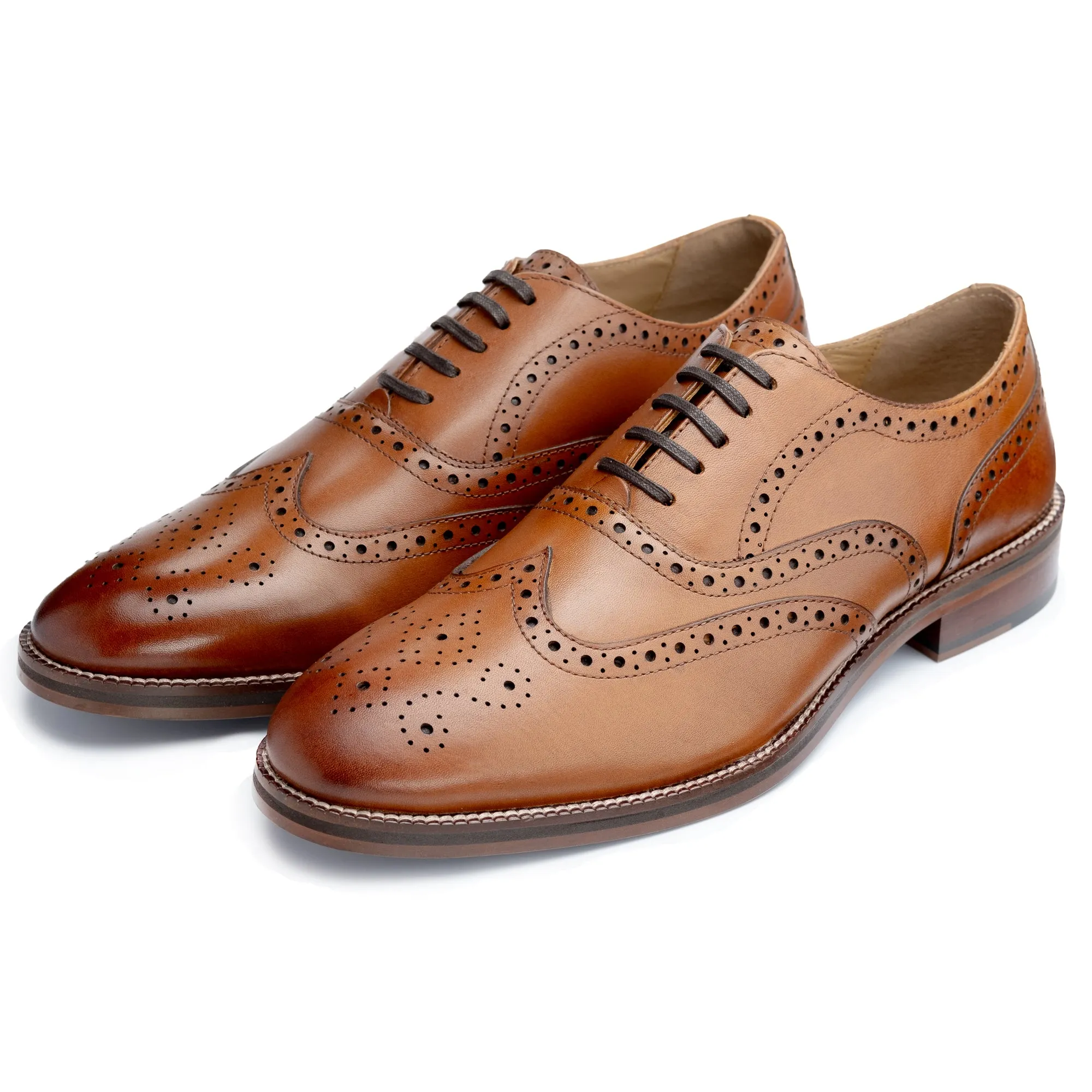 Rutland Tan Brogue Shoes
