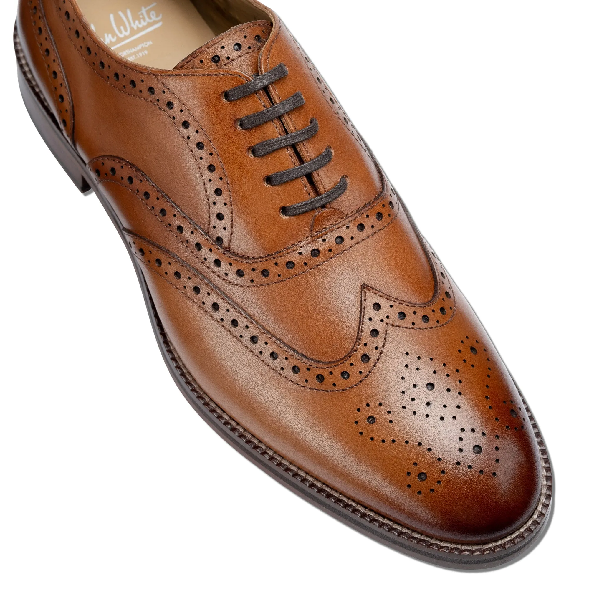 Rutland Tan Brogue Shoes