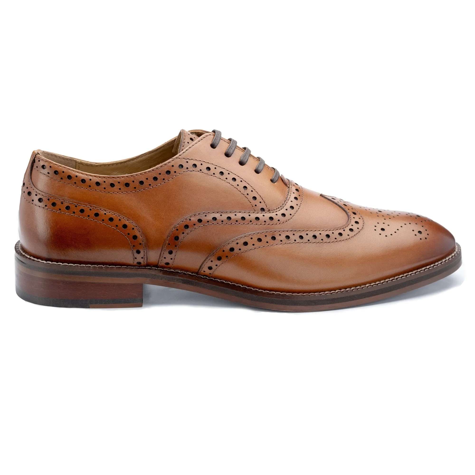 Rutland Tan Brogue Shoes