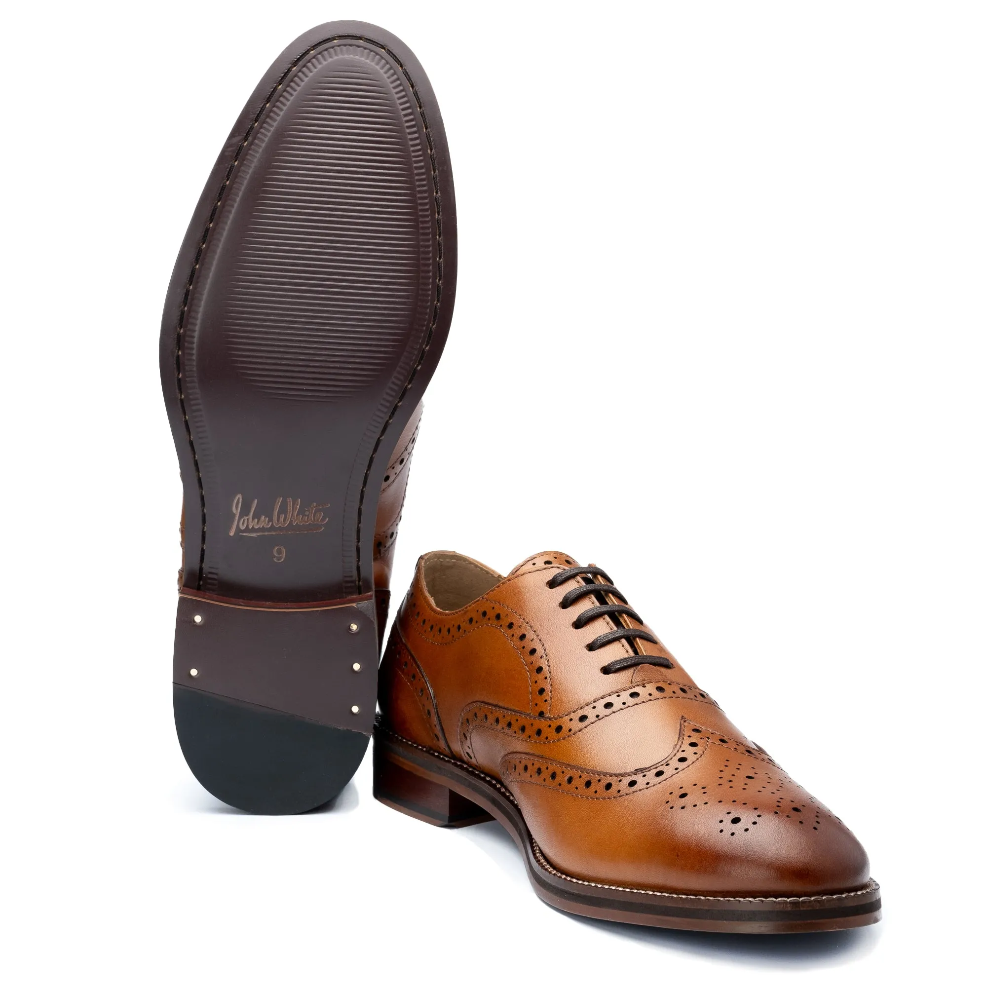 Rutland Tan Brogue Shoes