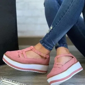 Sandals Women's Breathable Sponge Cake Platform Casual