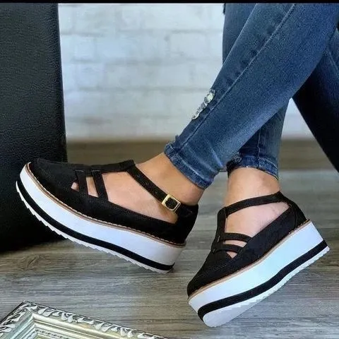 Sandals Women's Breathable Sponge Cake Platform Casual