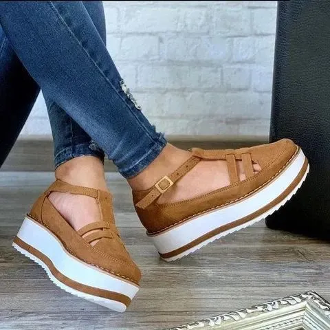 Sandals Women's Breathable Sponge Cake Platform Casual