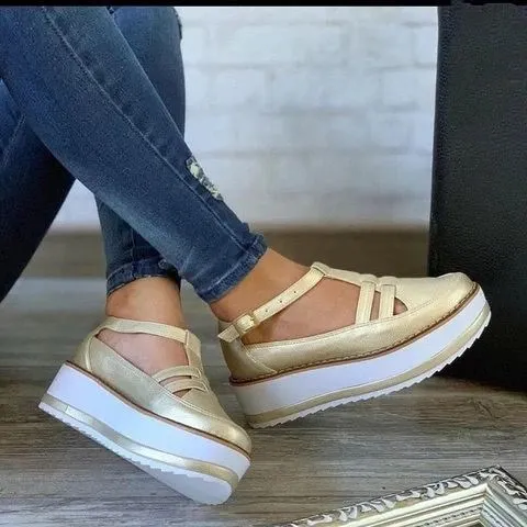 Sandals Women's Breathable Sponge Cake Platform Casual