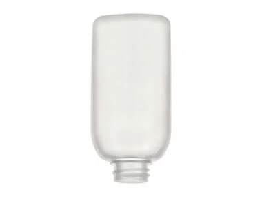 Semi-Opaque 2 oz. Squeezable Plastic Bottle and White Flip Top Cap, Set of 12