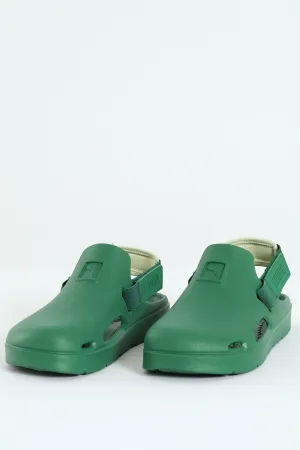 Shibui Slingback Mule Sandal - Green