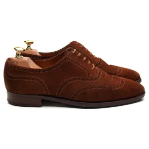 Shipton & Heneage 'Albemarle' Snuff Brown Suede Oxford Brogue UK 6.5 E