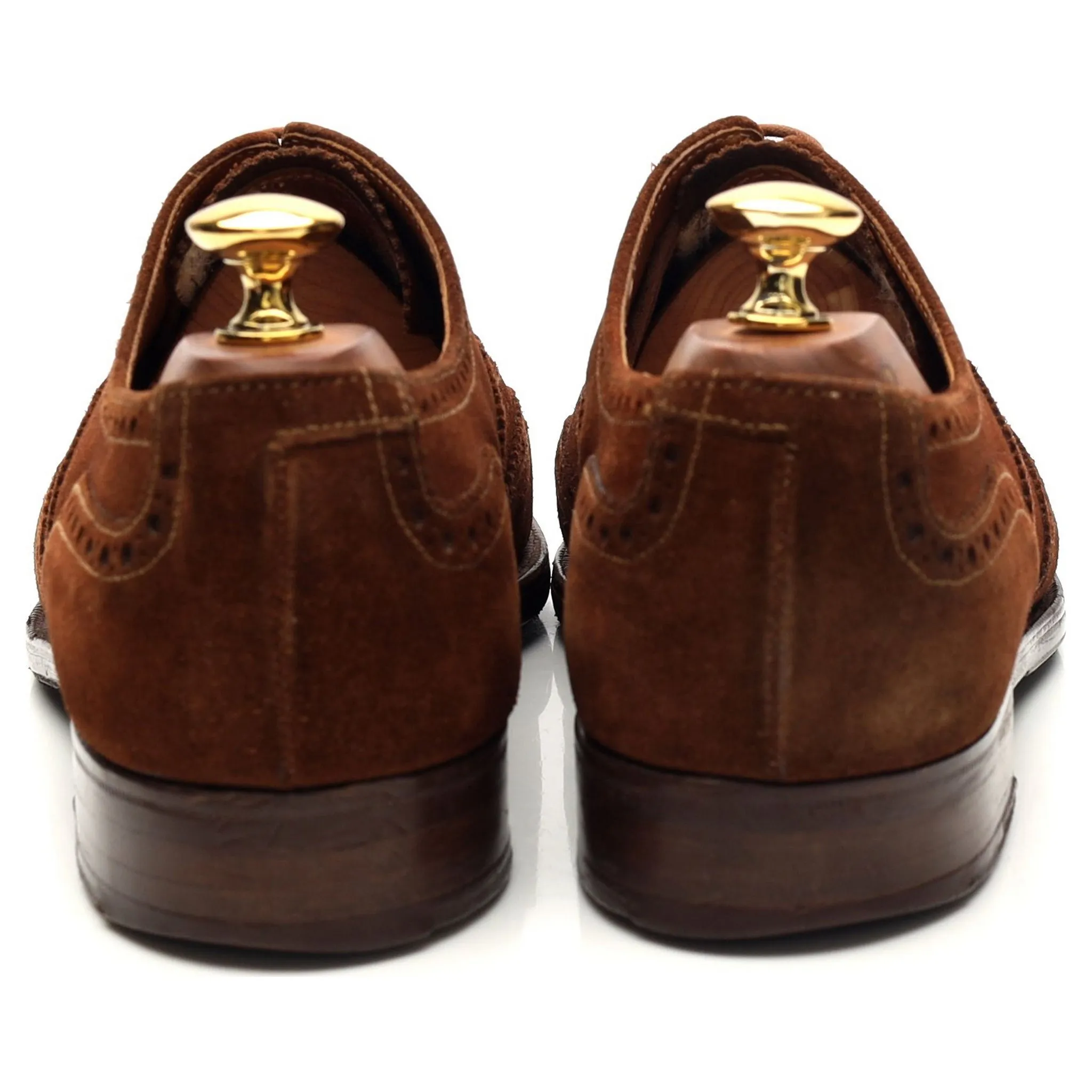 Shipton & Heneage 'Albemarle' Snuff Brown Suede Oxford Brogue UK 6.5 E