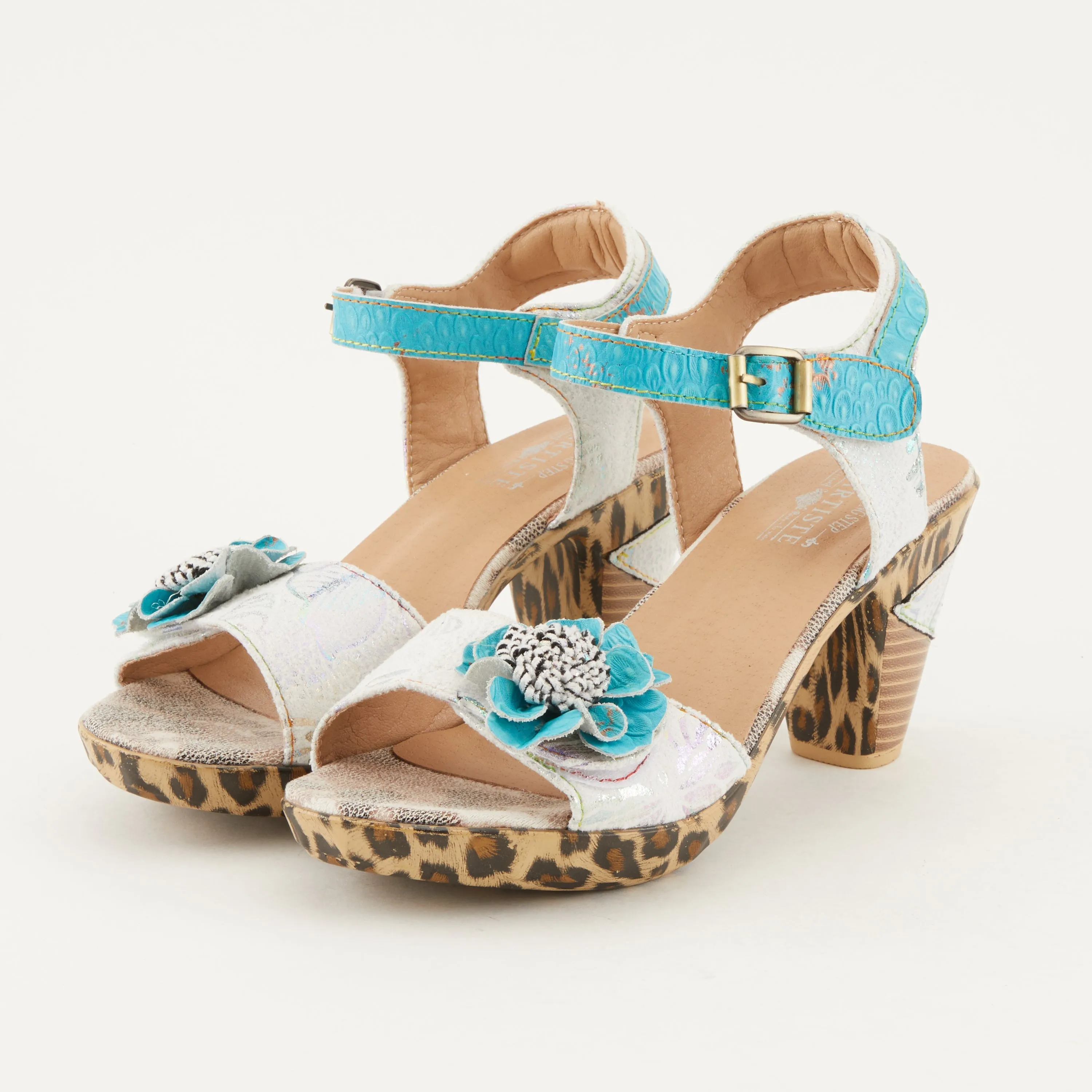 Spring Step Shoes L'Artiste Wildcat Sandals Women's Leather Combo 3.75" Heel