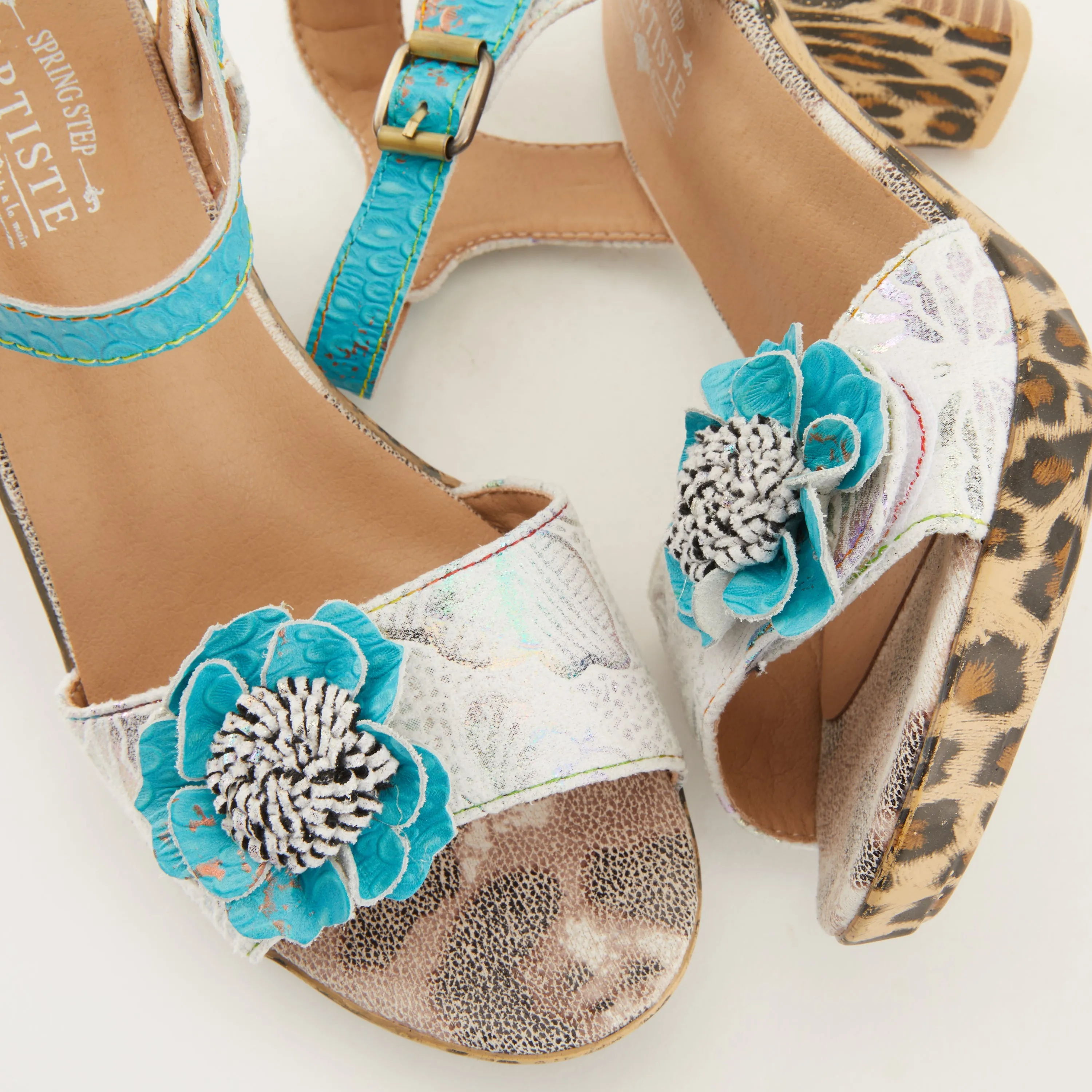Spring Step Shoes L'Artiste Wildcat Sandals Women's Leather Combo 3.75" Heel