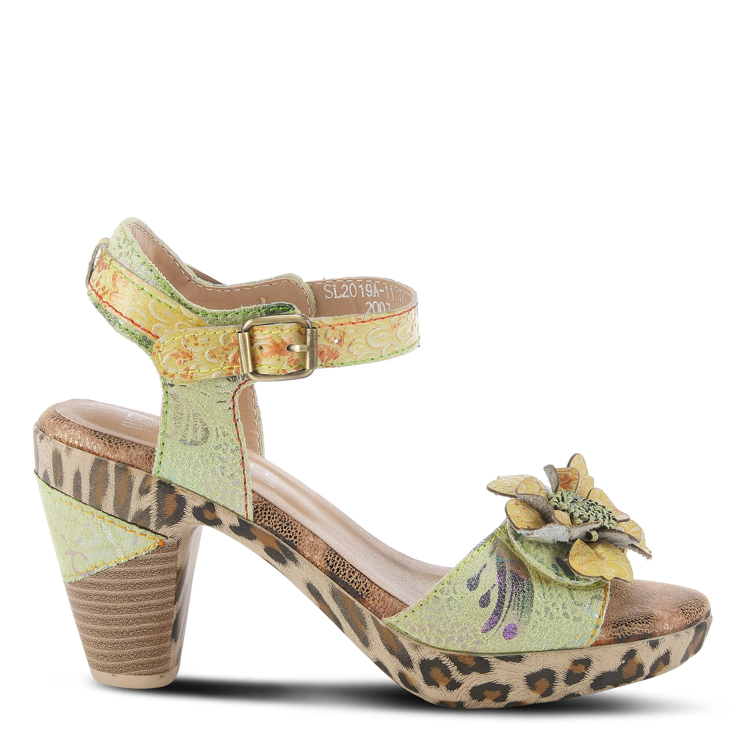 Spring Step Shoes L'Artiste Wildcat Sandals Women's Leather Combo 3.75" Heel