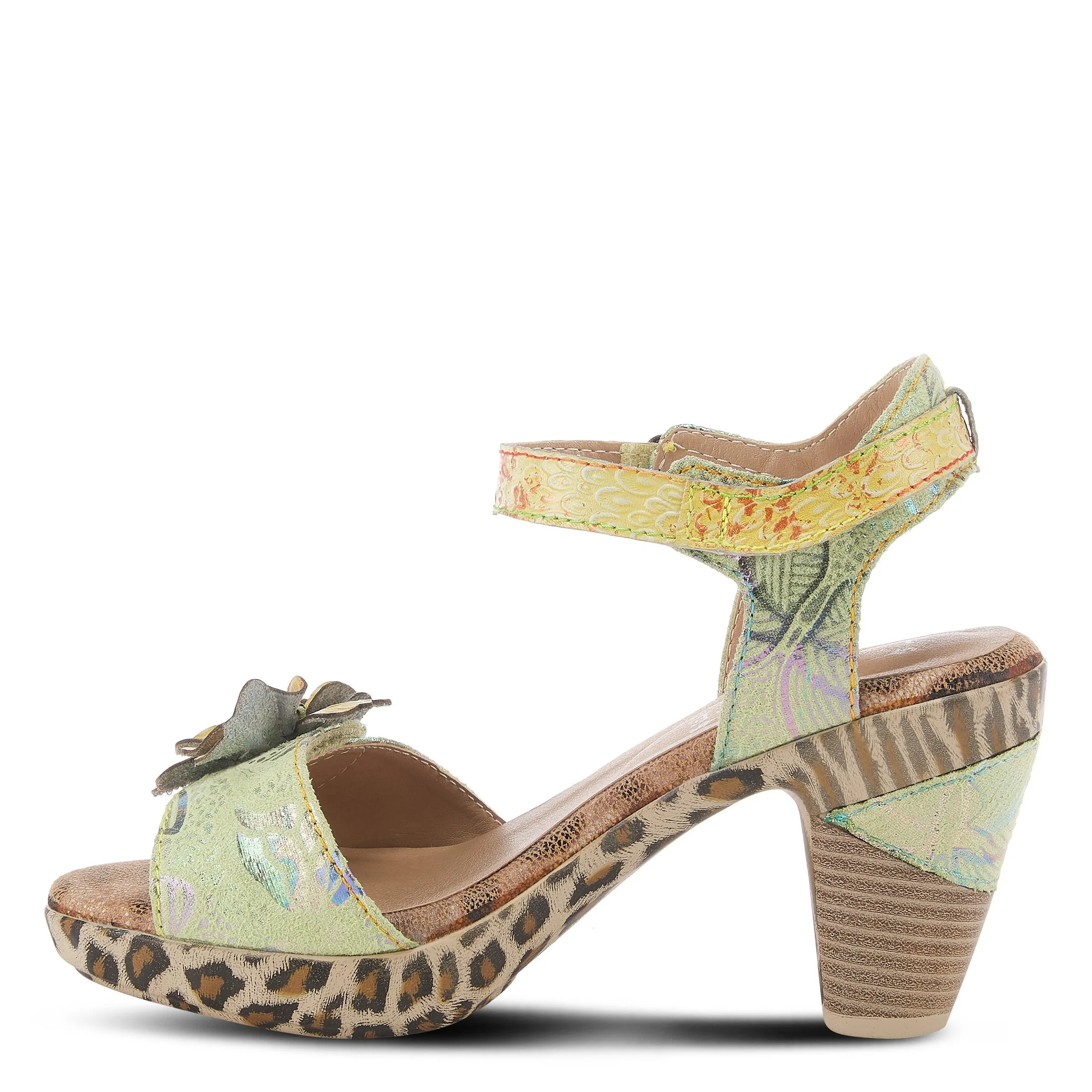 Spring Step Shoes L'Artiste Wildcat Sandals Women's Leather Combo 3.75" Heel