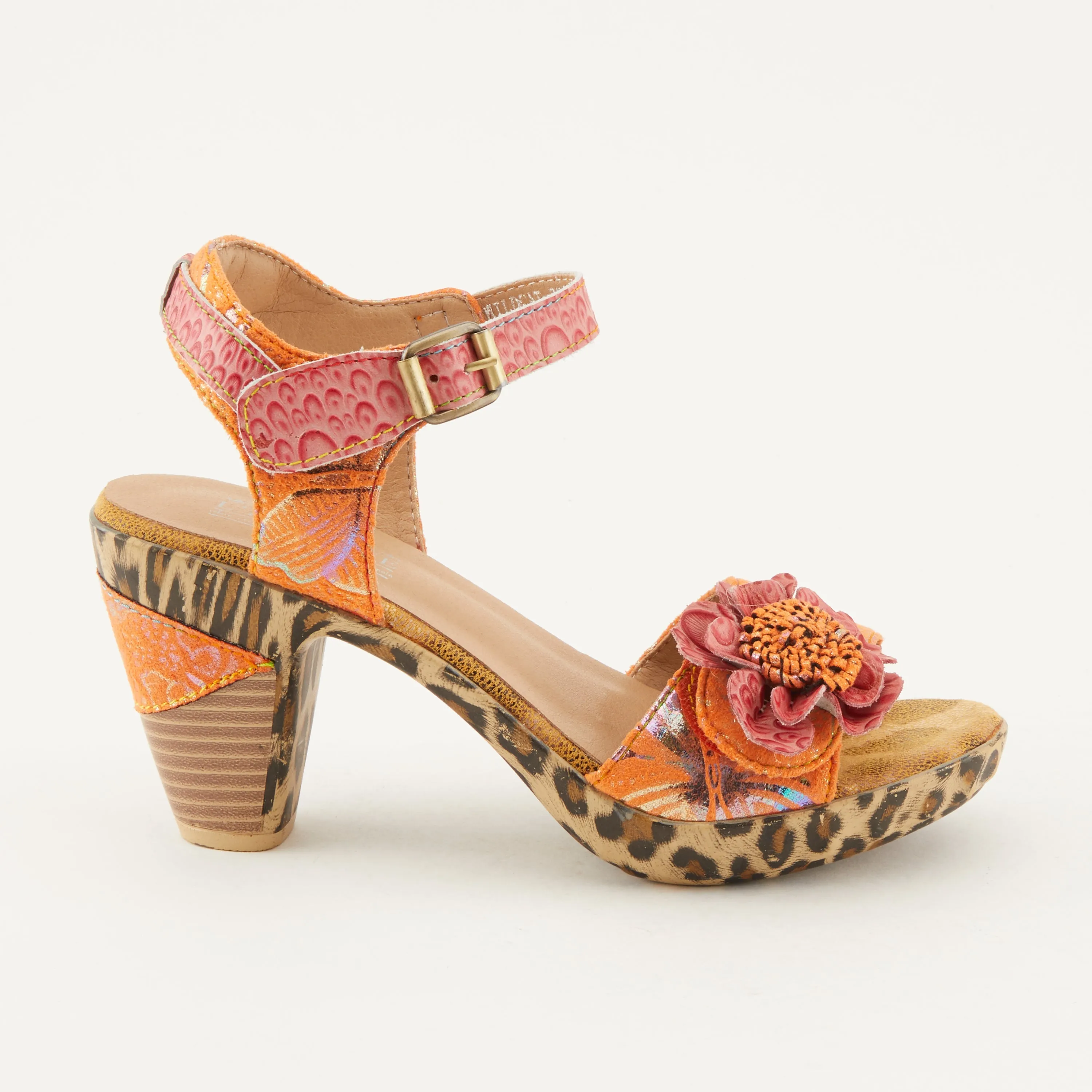 Spring Step Shoes L'Artiste Wildcat Sandals Women's Leather Combo 3.75" Heel