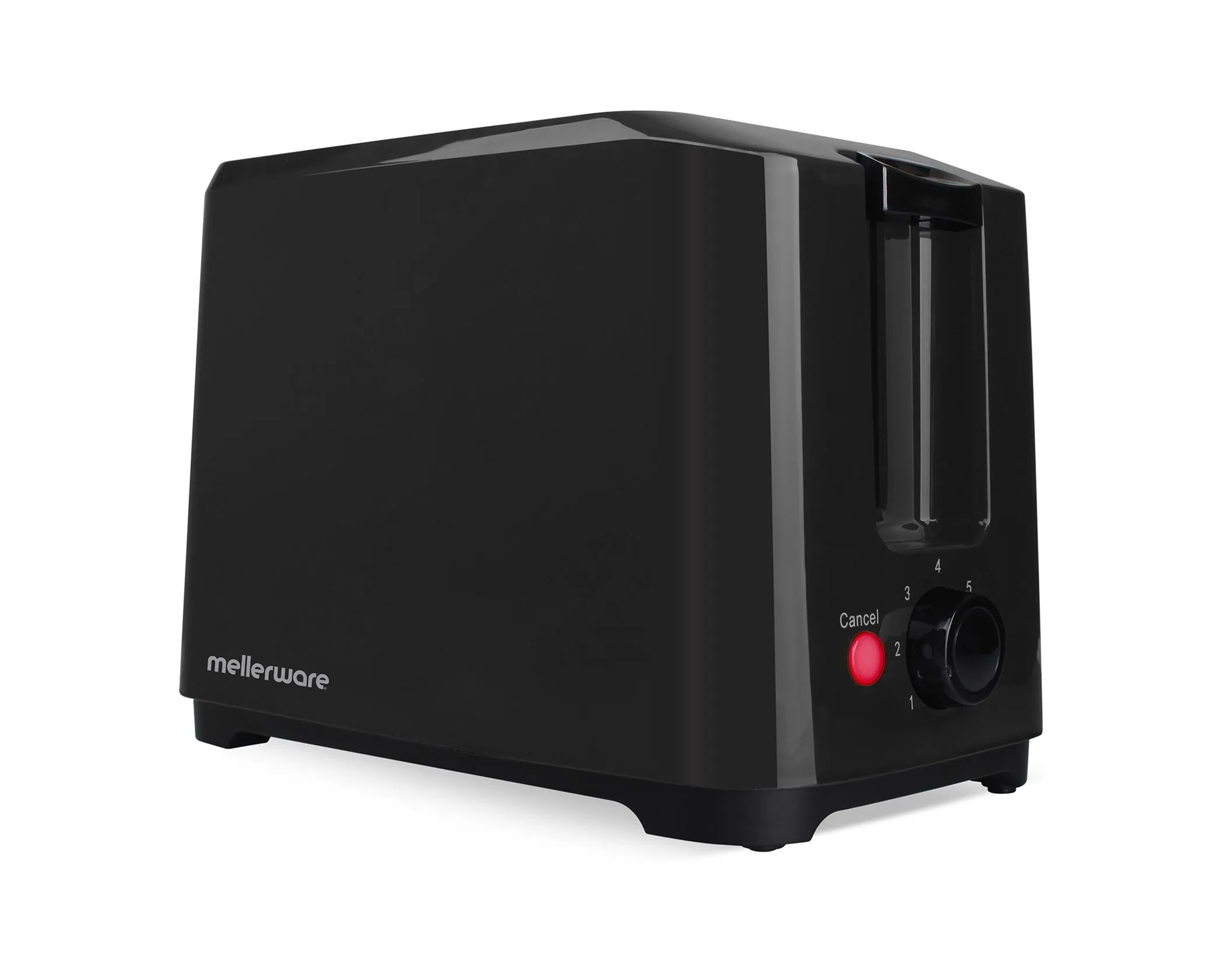 Toaster 2 Slice Plastic Black 7 Heat Settings 700W "Eco"