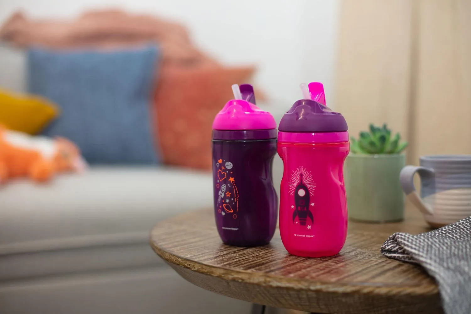 Tommee Tippee Insulated Straw Toddler Tumbler Cup, 12  months, 2pk