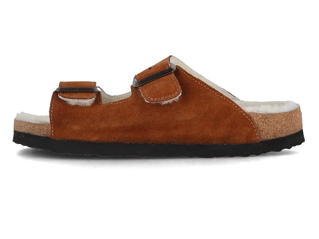 Tuffeln Arch Support Lambskin Sandals «Comfortfüße», cognac