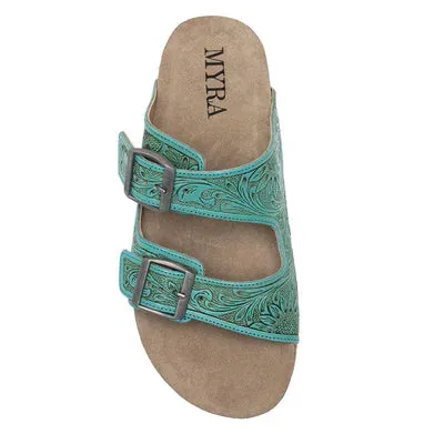 Verdent Ranges Hand-tooled Sandals