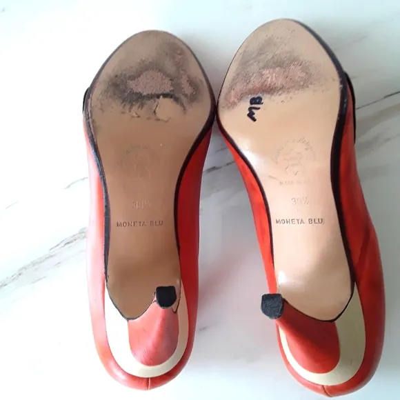 VGT ANTHROPOLOGIE MONETA BLU MILANO RARE PUMPS 8.5