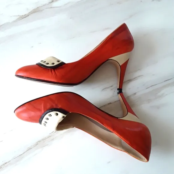 VGT ANTHROPOLOGIE MONETA BLU MILANO RARE PUMPS 8.5