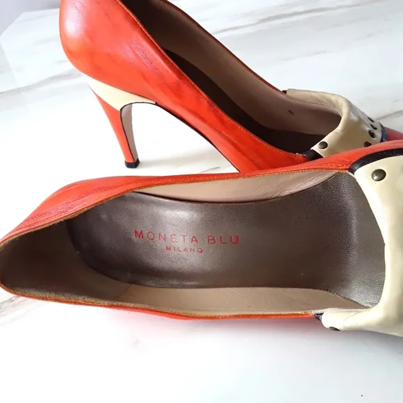 VGT ANTHROPOLOGIE MONETA BLU MILANO RARE PUMPS 8.5