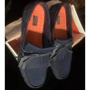 WAVE LOAFERS MEN BLACK VELVET 12/46